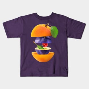 Apricot Plum Cherry Gifts Vegetarian Kids T-Shirt